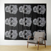 tapisserieën met de kroesschedel wandkleed (In Situ (horizontaal))