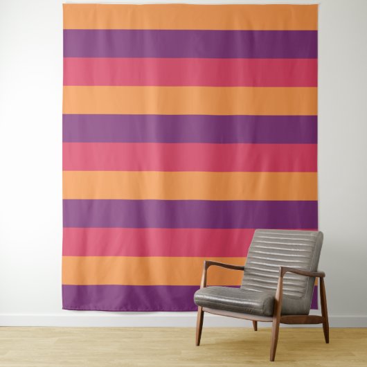 Tapisserieën met driekleurenstrips wandkleed (In situ)