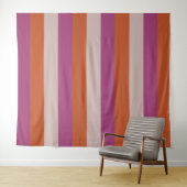 Tapisserieën met driekleurenstrips wandkleed (In Situ (horizontaal))