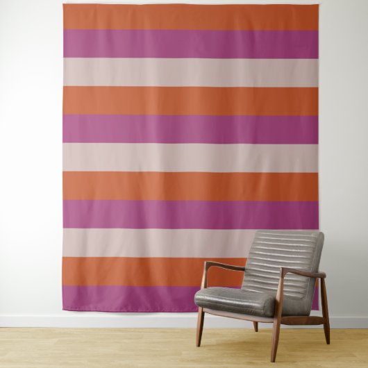 Tapisserieën met driekleurenstrips wandkleed (In situ)