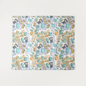 tapisserieën van het sociale mediatroon wandkleed (Voorkant (horizontaal))