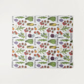 tapisserieën van Salad Pattern Wandkleed (Voorkant (horizontaal))