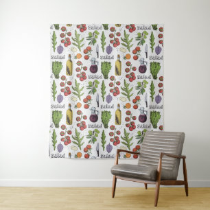 tapisserieën van Salad Pattern Wandkleed