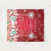 Tapiz Candyland holidays christmas banner backdrop Wandkleed (Voorkant (horizontaal))