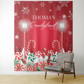 Tapiz Candyland holidays christmas banner backdrop Wandkleed (In situ)