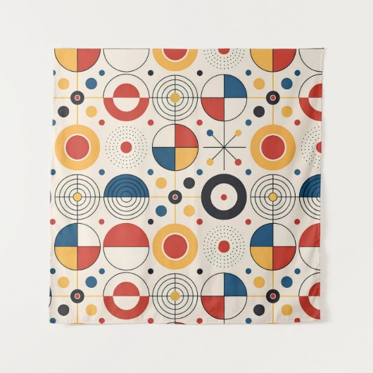 Tapiz diseño geométrico wandkleed (Voorkant (horizontaal))