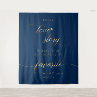 Tapiz Every Love Story Wedding Backdrop Wandkleed
