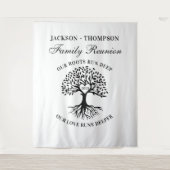 Tapiz Family reunion tree backdrop banner  Wandkleed (Voorkant)