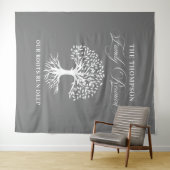 Tapiz Family reunion tree backdrop banner Wandkleed (In Situ (horizontaal))