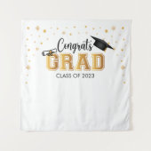 Tapiz Graduation backdrop banner Congrats GRAD Bac Wandkleed (Voorkant)