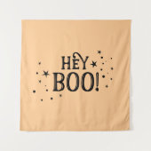 Tapiz Hey Boo! Halloween Backdrop party banner Wandkleed (Voorkant)