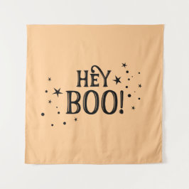 Tapiz Hey Boo! Halloween Backdrop party banner  Wandkleed