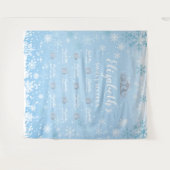 Tapiz Princess Winter Sweet 16 photobooth Backdrop Wandkleed (Voorkant (horizontaal))