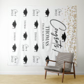 Tapiz Step and repeat Graduation Backdrop banner  Wandkleed (In Situ (horizontaal))