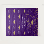 Tapiz Step and repeat Graduation Backdrop banner Wandkleed (Voorkant (horizontaal))
