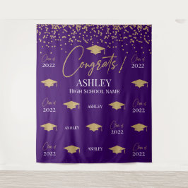 Tapiz Step and repeat Graduation Backdrop banner Wandkleed