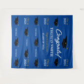 Tapiz Step and repeat Graduation Backdrop banner  Wandkleed (Voorkant (horizontaal))