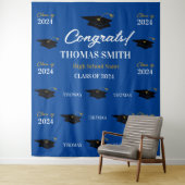 Tapiz Step and repeat Graduation Backdrop banner  Wandkleed (In situ)