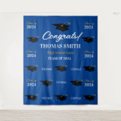 Tapiz Step and repeat Graduation Backdrop banner Wandkleed (Voorkant)