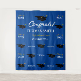 Tapiz Step and repeat Graduation Backdrop banner  Wandkleed