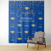 Tapiz Step and repeat Graduation Backdrop banner Wandkleed (In situ)