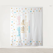 Tapiz Twinkle Twinkle Little Star Gender Reveal ba Wandkleed (Voorkant)