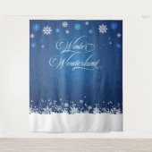 Tapiz Winter Wonderland backdrop banner photobooth Wandkleed (Voorkant)