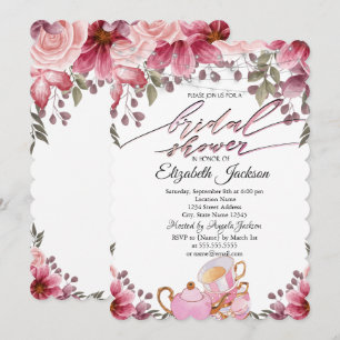 Tapot Macaron String Lights Floral Vrijgezellenfee Kaart