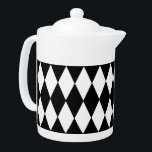 Tapot zwarte diamanten theepot<br><div class="desc">Teapot zwarte diamanten.</div>