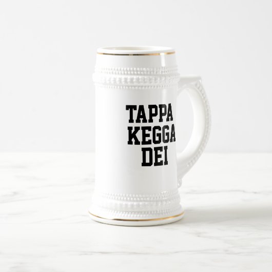TAPPA KEGGA DEI stein (keramiek) Bierpul (Voorkant rechts)