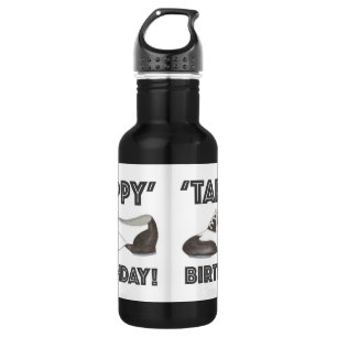 Tappy Birthday Black White Tap Dance Teacher Shoe Waterfles