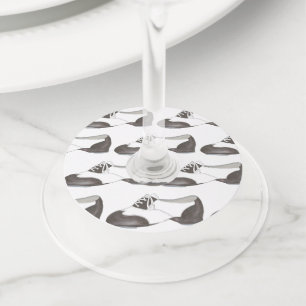 Tappy Birthday Oxford Tap Dance Teacher Shoe Wijnglaslabel