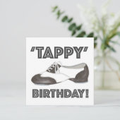 'Tappy' Happy Birthday Bday Tap Dance Shoe Party Kaart (Staand voorkant)