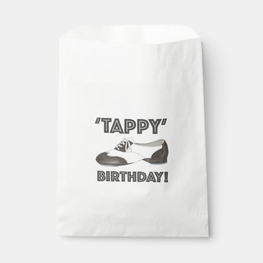 Tappy Happy Birthday Bday Tap Dance Tapdans Shoe Bedankzakje (Voorkant)