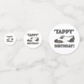 Tappy Happy Birthday Bday Tap Dance Tapdans Shoe Confetti (Voorkanten)