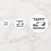 Tappy Happy Birthday Bday Tap Dance Tapdans Shoe Confetti (Achterkanten)
