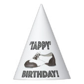 Tappy Happy Birthday Bday Tap Dance Tapdans Shoe Feesthoedjes (Voorkant)