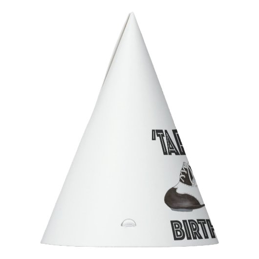 Tappy Happy Birthday Bday Tap Dance Tapdans Shoe Feesthoedjes (Links)