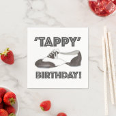 Tappy Happy Birthday Bday Tap Dance Tapdans Shoe Servet (Insitu)