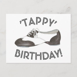 Tappy Happy Birthday daner Tap Shoe Dancer Briefkaart