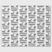 Tappy Happy Birthday daner Tap Shoe Dancer Cadeaupapier (Vlak)