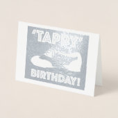 Tappy Happy Birthday daner Tap Shoe Dancer Folie Kaarten (Voorkant)