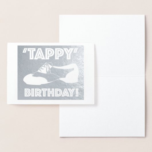 Tappy Happy Birthday daner Tap Shoe Dancer Folie Kaarten (Display)