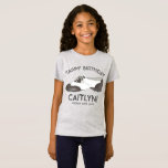 Tappy Happy Birthday - persoonlijke Tap Dance-part T-shirt<br><div class="desc">Het shirt bevat een originele markeerafbeelding van een zwart-witte oxford tap dansschoen met TAPPY BIRTHDAY in een leuk lettertype. Geweldig voor je favoriete danser of dansleraar! Eenvoudig aan te passen met je partijgegevens. Zie je niet wat je zoekt? Hulp nodig bij aanpassingen? Klik op "rebeccaheartsny" (rechterbovenhoek) en "neem contact op...</div>