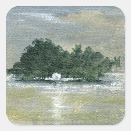 Taprabane 2 vierkante sticker (Voorkant)