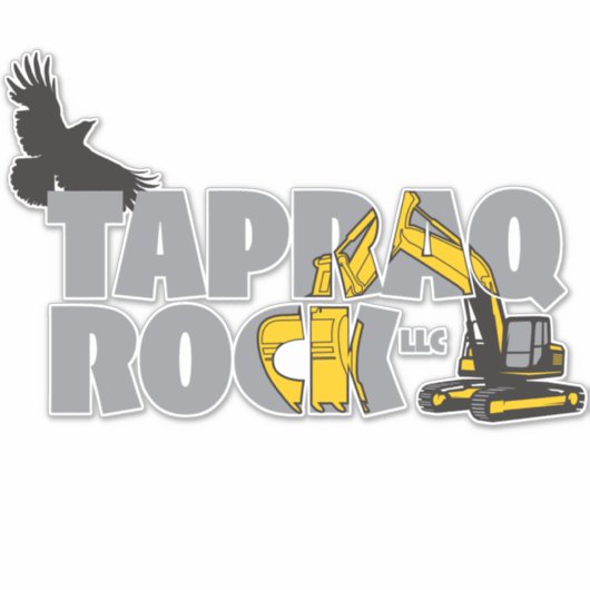 Tapraq Rock Logo Stickers (Voorkant)