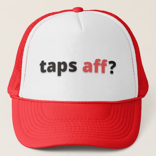 Taps Aff Trucker Hat Pet (Voorkant)