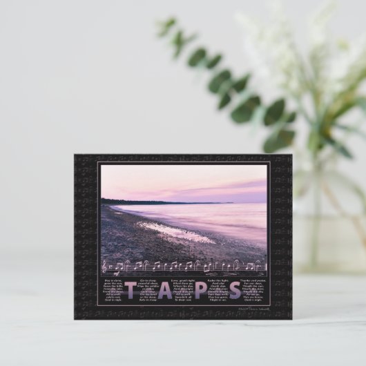 Taps Memorial Briefkaart (Staand voorkant)