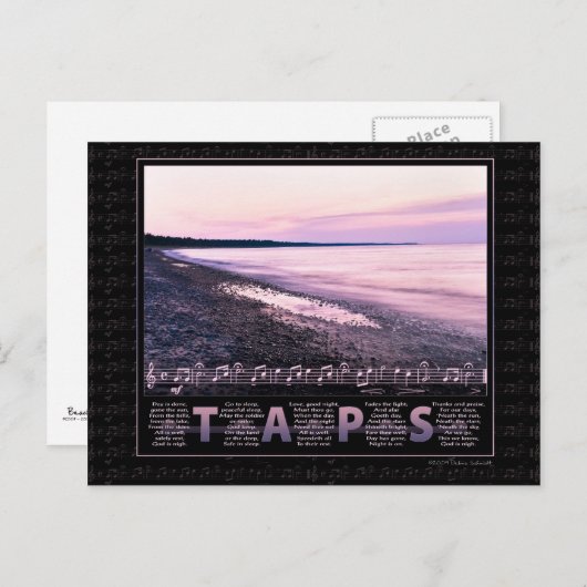 Taps Memorial Briefkaart (Voorkant / Achterkant)