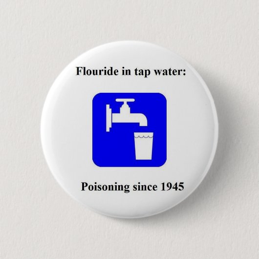 Tapwater 1945 ronde button 5,7 cm (Voorkant)